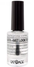 Духи, Парфюмерия, косметика Средство для ухода за ногтями Забота "Wet Look Top" - Latuage Cosmetic