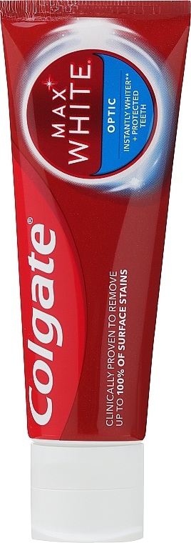 Зубна паста Optic відбілююча для миттєвої яскравої усмішки - Colgate Max White — фото N1