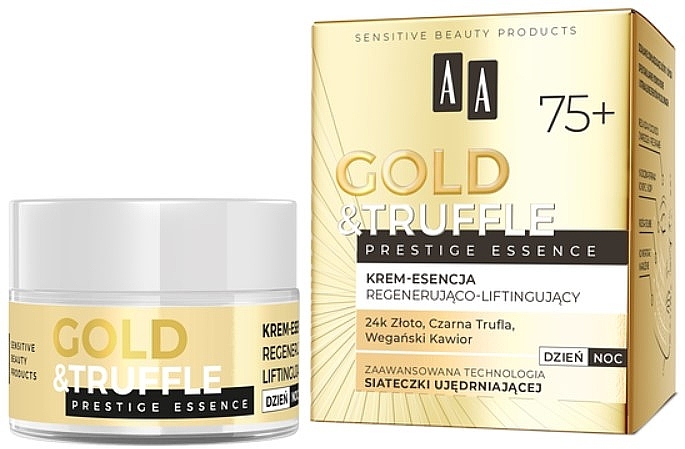 Регенерирующий и лифтинговый крем-эссенция для лица 75+ - AA Gold & Truffle Prestige Essence — фото N1