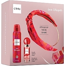 C-Thru Love Whisper - Набор (edt/30ml + deo/spray/150ml + headband) — фото N1