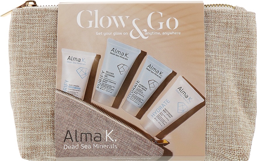 Набір для подорожей, 5 продуктів - Alma K Glow & Go Women Travel Kit — фото N2