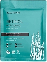 Тканинна маска для обличчя з ретинолом - BeautyPro Retinol Anti-Ageing Sheet Mask — фото N1