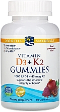Парфумерія, косметика Харчова добавка зі смаком граната "Вітаміни D3 + K2" - Nordic Naturals Vitamin D3 + K2 Gummies Pomegranate
