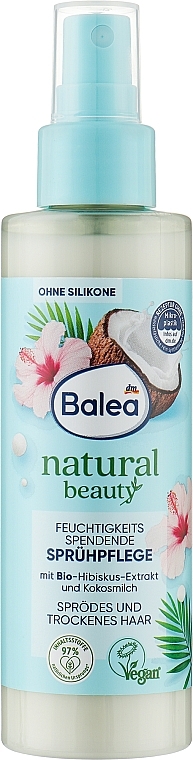 Увлажняющий спрей для ухода за волосами - Balea Natural Beauty
