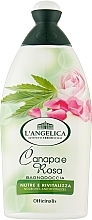 Гель для душу та ванни "Коноплі й троянда" - L'Angelica Officinalis Hemp & Rose Bath & Shower Gel — фото N1