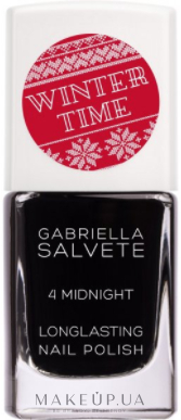 Лак для ногтей - Gabriella Salvete Winter Time Longlasting Nail Polish — фото 4 - Midnight