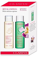 Парфумерія, косметика Набір - Clarins (cl/milk/200ml + f/lot/200ml)