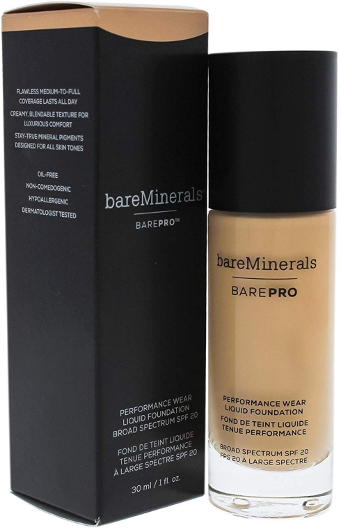 Тональная основа для лица - Bare Minerals BarePro Performance Wear Liquid Foundation SPF 20 — фото N3