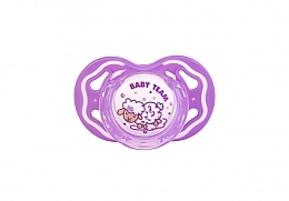 Пустышка силиконовая ортодонтическая 6+, фиолетовая - Baby Team — фото N2