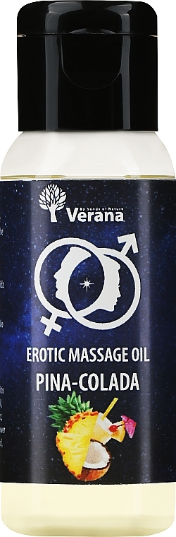 Олія для еротичного масажу "Піна колада" - Verana Erotic Massage Oil Pina-Colada — фото N1