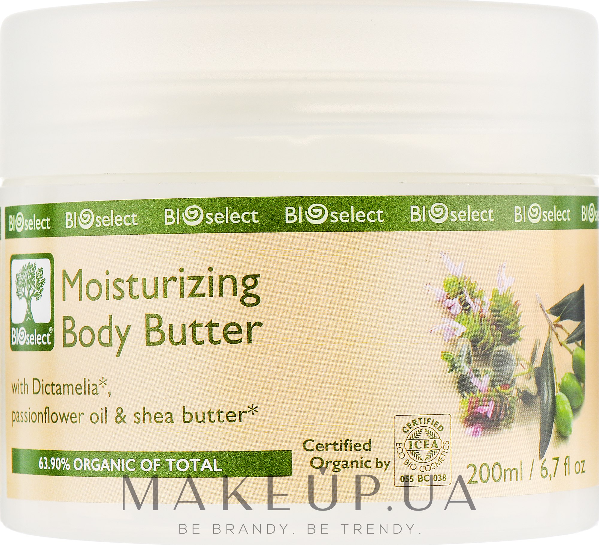 Масло для тела с Диктамелией и маслом ши - BIOselect Moisturizing Body Butter — фото 200ml