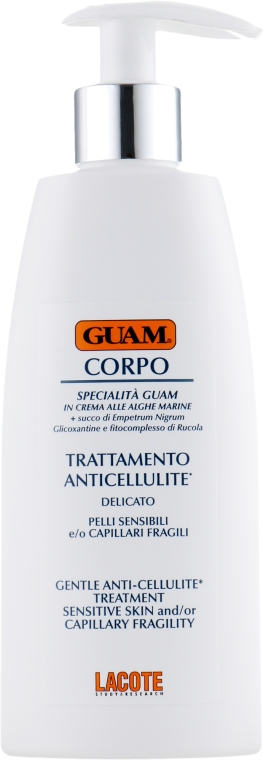 Крем антицеллюлитный для чувствительной кожи с хрупкими капиллярами - Guam Specialistica Gentle Anti-Cellulite Treatment — фото N2