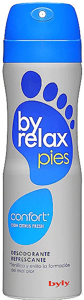 Освіжальний дезодорант для ніг - Byly Byrelax Comfort With Citrus Fresh Feet Deo Spray — фото N1