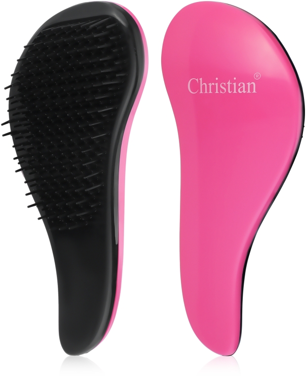 Щітка для волосся з технологією Тангл Тізер, рожева - Christian — фото N1