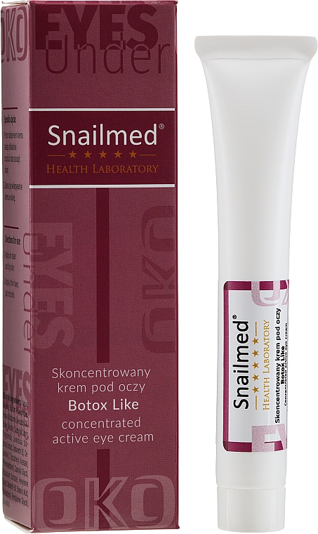 Крем для шкіри навколо очей від зморщок - Snailmed Botox Like Active Eye Cream — фото N4