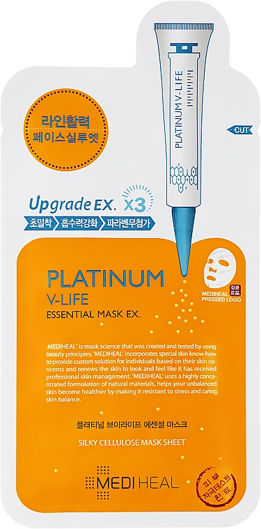 Маска для лица с эффектом лифтинга - Mediheal Platinum V-Life Essential Mask EX — фото N1