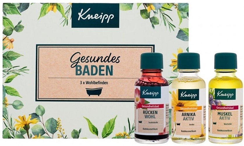 Набір - Kneipp Bath Oil Healthy Bathing (b/oil/3x20ml) — фото N1