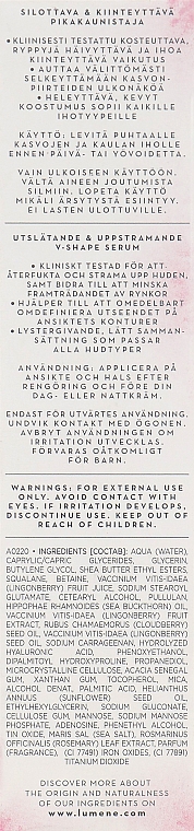 Укрепляющая и подтягивающая сыворотка для лица - Lumene Lumo Nordic Bloom Anti-wrinkle & Firm Moisturizing V-Shape Serum — фото N3