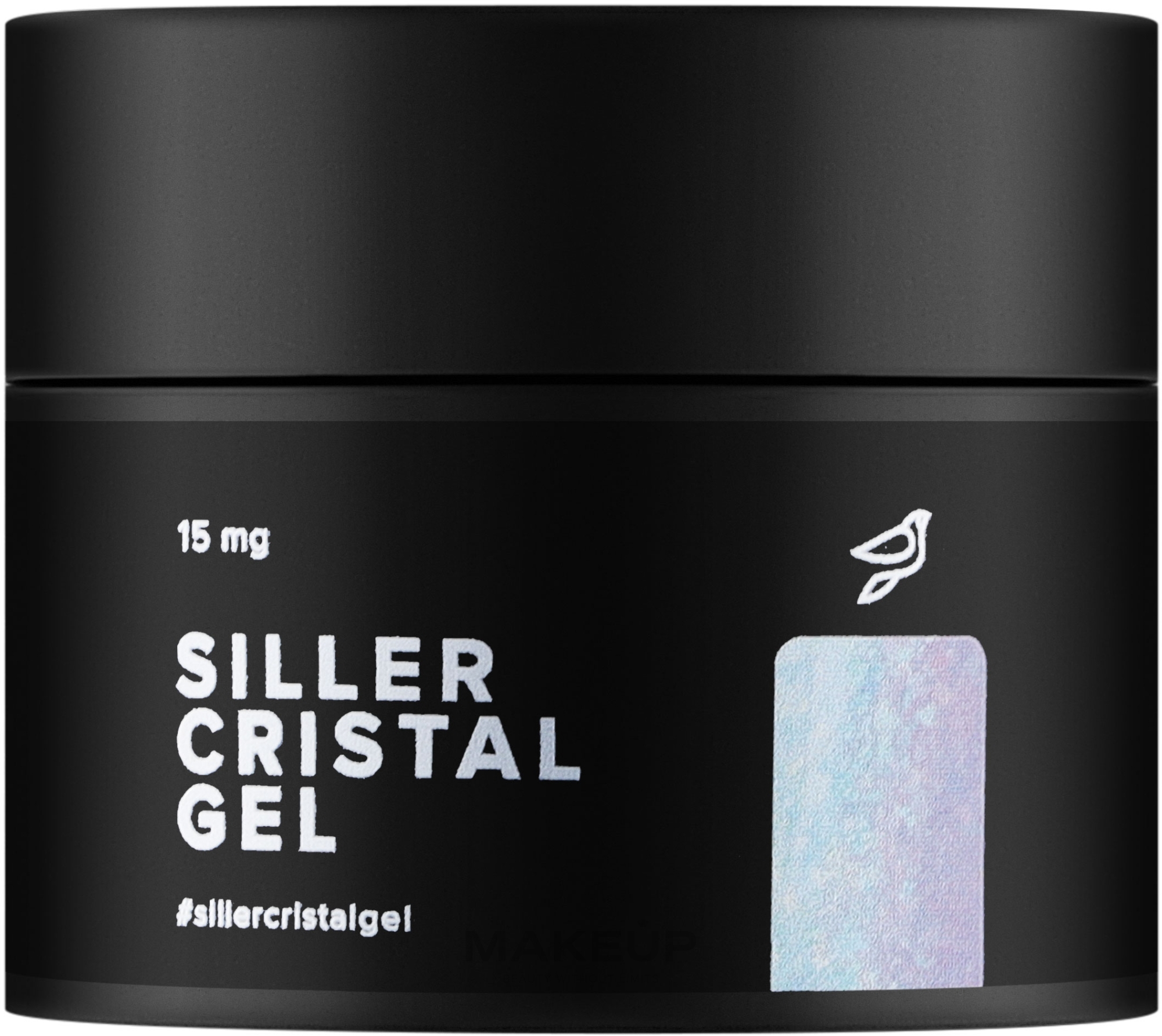 Гель для нігтів із блискітками, банка - Siller Professional Cristal Gel — фото 04