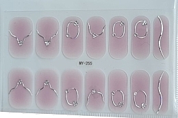Парфумерія, косметика Самоклейні гелеві наклейки для нігтів, MY-255 - Deni Carte
