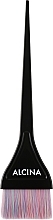 Кисть для окрашивания, размер М, черная, широкая брендированная, 23 см - Alcina Balayage Paintbrush — фото N1