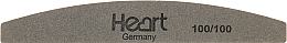 Пилка для нігтів, 100/100, темно-сіра - Heart Germany Half Platinum Pro — фото N1