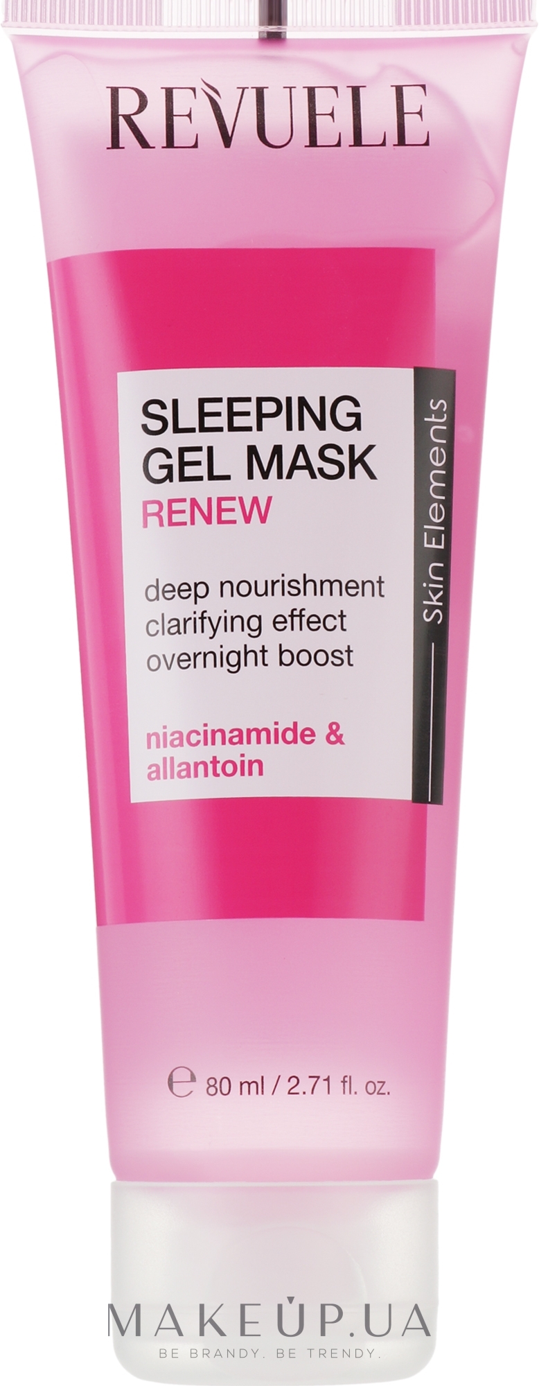 Нічна відновлювальна гелева маска для обличчя - Revuele Sleeping Gel Mask Renew — фото 80ml