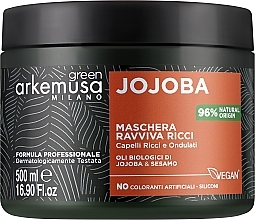 Парфумерія, косметика Маска для кучерявого та хвилястого волосся з екстрактом жожоба - Arkemusa Green Jojoba Hair Mask