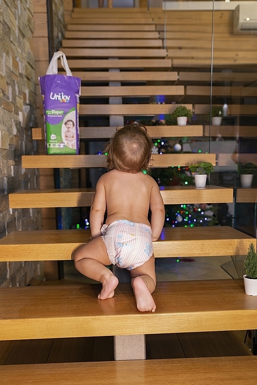 Ультратонкі підгузки Soft Diapers 26 шт XL 14-17 кг - Unijoy — фото N2