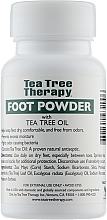Порошок для ніг дезодорувальний без запаху з олією чайного дерева - Tea Tree Therapy Unscented Foot Powder — фото N2