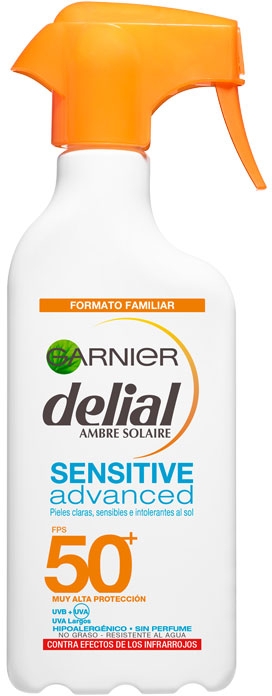 Сонцезахисний спрей для чутливої шкіри - Garnier Delial Ambre Solaire Advanced Sensitive Sunscreen Spray SPF50 — фото N2