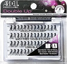 Набор пучковых ресниц - Ardell Double Up Knot Free Double Flares Black Long — фото N1