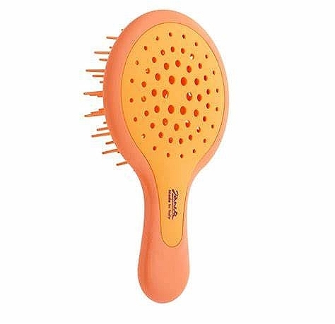 ПОДАРОК! Расческа для волос, оранжевая - Janeke Superbrush Mini Silicon Line — фото N1