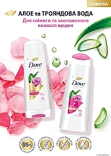 Шампунь "Ультрадогляд" з алое та трояндовою водою - Dove Aloe & Rose Water Shampoo — фото N3