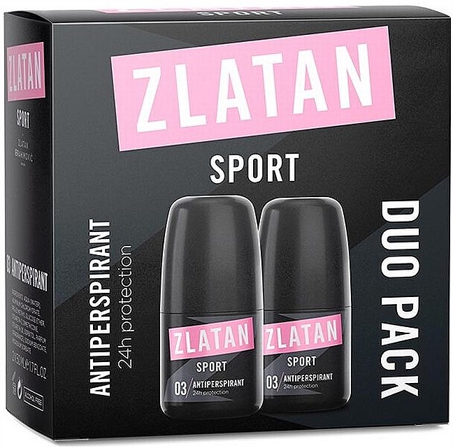 Zlatan Ibrahimovic Sport Pour Femme - Набор (deo/roll/2x50ml) — фото N1