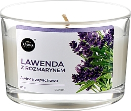 Aroma Home Basic Lavender With Rosemary - Ароматическая свеча — фото N1