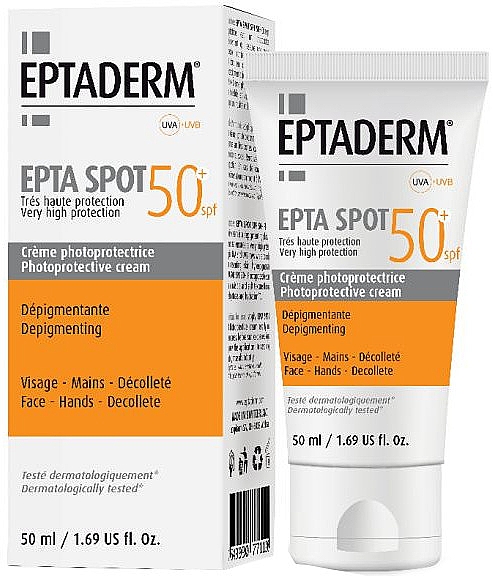  Сонцезахисний крем - Eptaderm Epta Spot SPF 50+ — фото N1