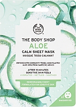 Парфумерія, косметика Заспокійлива маска для обличчя "Алое" - The Body Shop Aloe Calm Hydration Sheet Mask