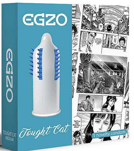 Презервативы с шипами "Touqht Cat" - Egzo  — фото N1