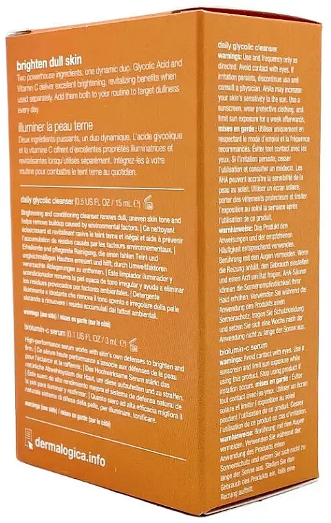 Набір - Dermalogica Brighten Dull Skin Travel Size (serum/3ml + f/cleanser/15ml) — фото N2