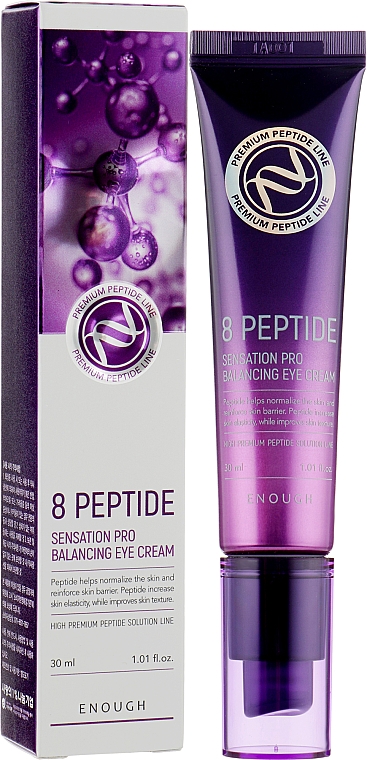 Антивозрастной крем для век с пептидами - Enough 8 Peptide Sensation Pro Balancing Eye Cream — фото N2