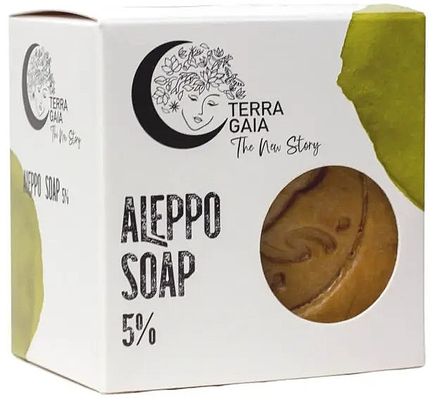 Мило алеппське 5% - Terra Gaia Aleppo Soap — фото N1