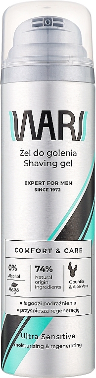 Заспокійливий гель для гоління - Wars Expert For Men — фото N1
