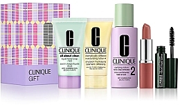 ПОДАРОК! Набор - Clinique Gift (f/soap/30ml + lot/60ml + cr/30ml + lipstick/2.3g + mascara/3,5ml) — фото N1