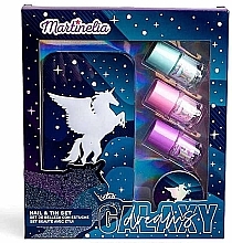 Духи, Парфюмерия, косметика Набор - Martinelia Galaxy Dreams Nails & Tin Box (nail/polish/3 pcs + nail/file/1 pcs + box)