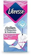 Ежедневные прокладки, 32шт - Libresse Dailies Protect Regular Liners — фото N1