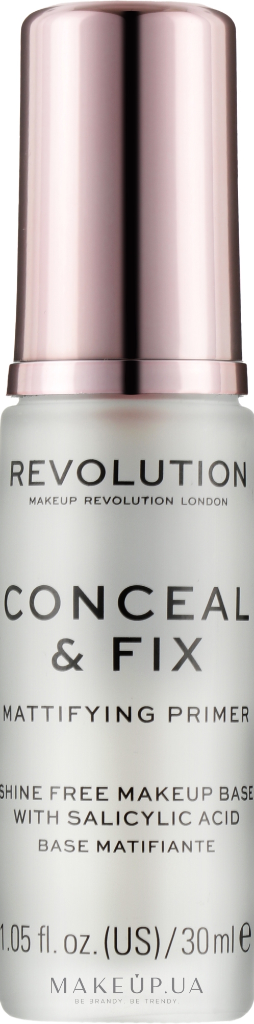 Праймер для обличчя, матувальний - Makeup Revolution Conceal & Fix Mattifying Primer — фото 30ml