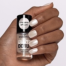 Топове покриття для нігтів з ефектом хрому - Essence Glazed Donut Transforming Top Coat — фото N4