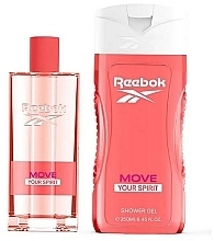 Reebok Move Your Spirit - Набір (edt/100ml + sh/gel/250ml + bag/1pcs) — фото N2