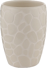 Склянка для ванної кімнати "Darwin Pebble", кераміка 7.5x10.5 см, біла - Spirella — фото N1